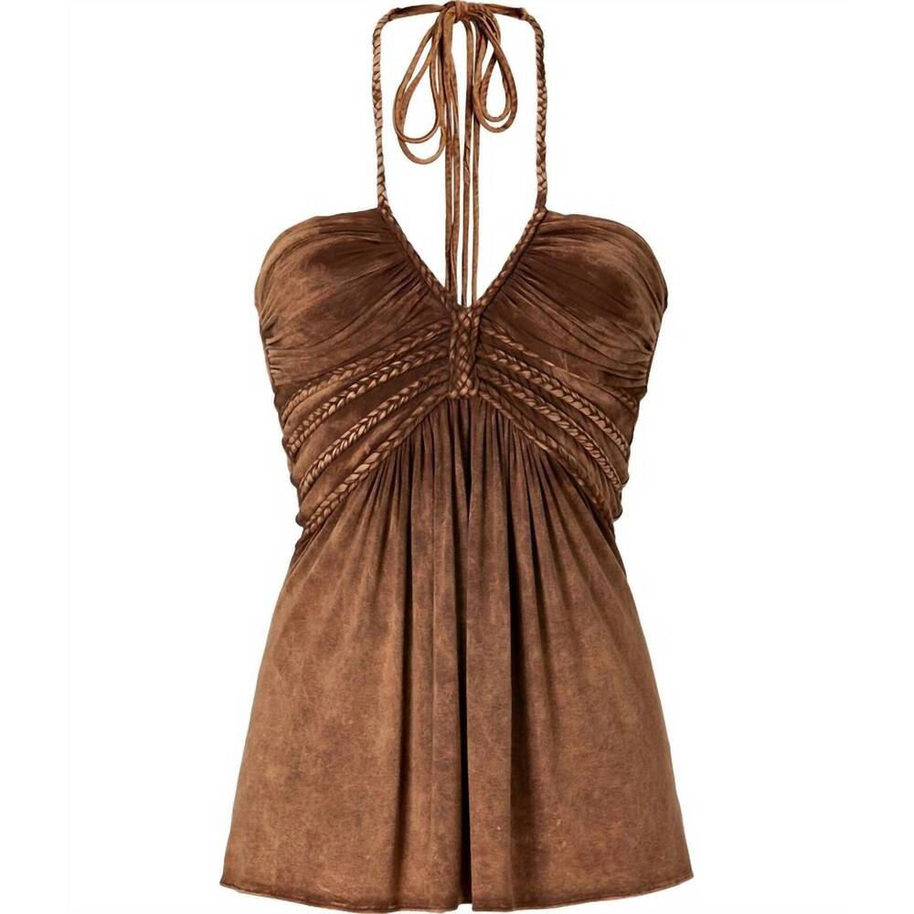 NEW SKY women's jailyn top in brown